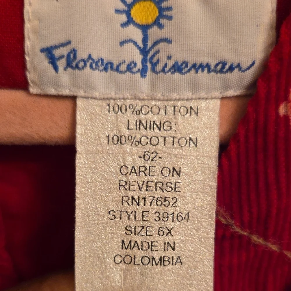 Florence Eiseman stylish red